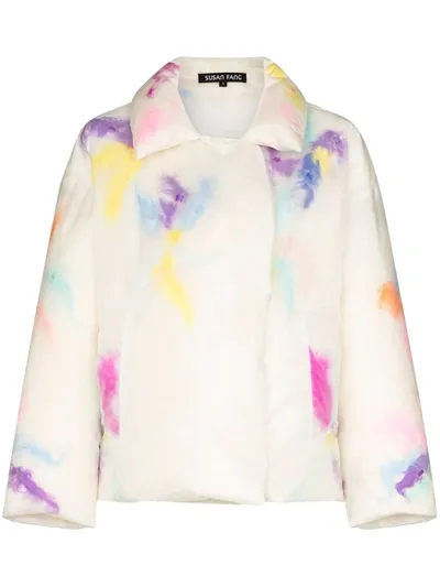 Susan Fang Blotted-detail Padded Jacket In White