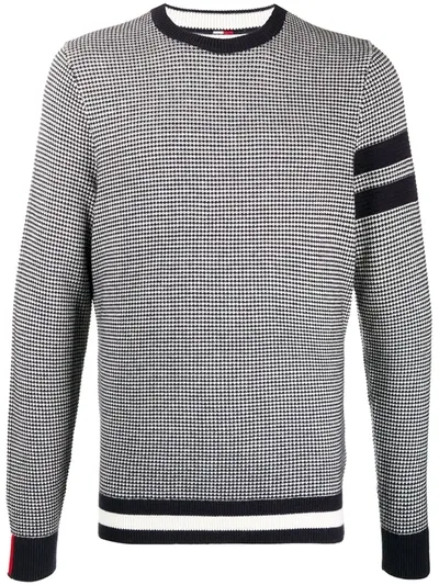 Tommy Hilfiger Striped Knit Jumper In Blue