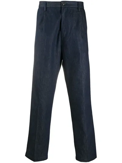 Closed Dark Wash Straight-leg Jeans In Blau