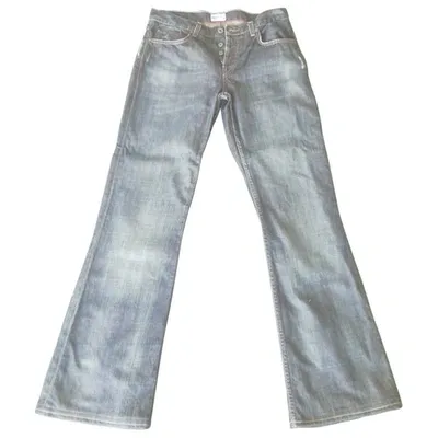 Pre-owned Tommy Hilfiger Straight Jeans In Blue