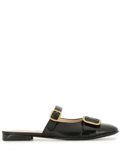 Tod's Buckle-detail Slip-on Sandals In Black