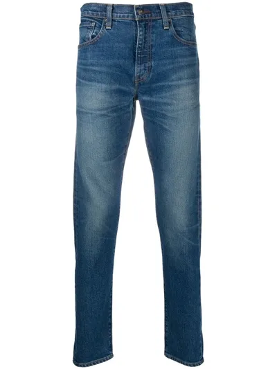 Levi's Mid-rise Slim-fit Trousers In Blue