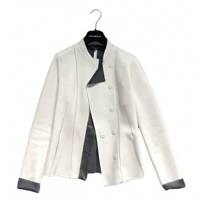 Pre-owned Emporio Armani Jacket In White