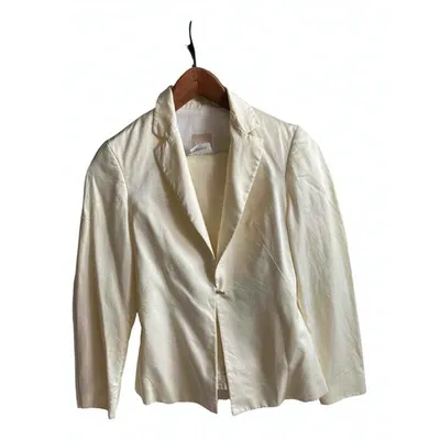 Pre-owned Versus Suit Jacket In Beige