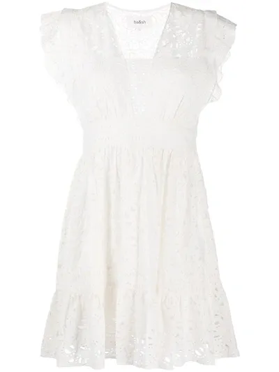 Ba&sh Anglaise Broderie Dress In White