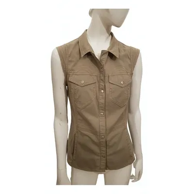 Pre-owned Krizia Beige Cotton Top