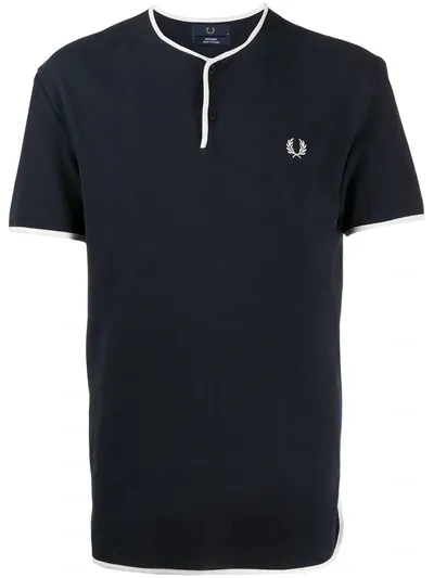 Fred Perry Reissues Henley T-shirt - Navy Blue