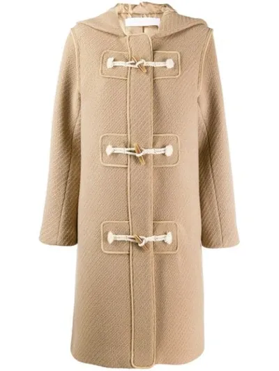 See By Chloé See By Chlo ¨ Long Camel Colored Coat In Neutrals