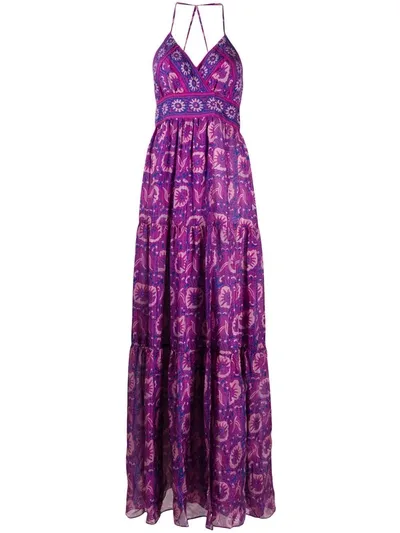 Ba&sh Kemi Floral Print Maxi Dress In Pink