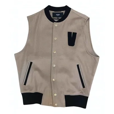 Pre-owned Versus Wool Vest In Beige