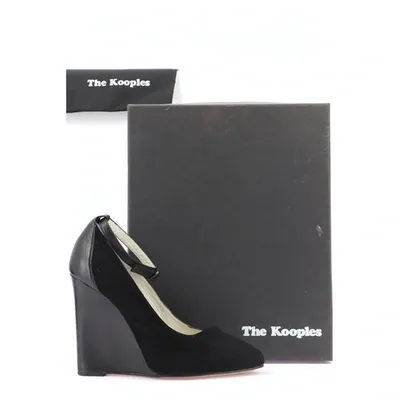 Pre-owned The Kooples Leather Heels In Black