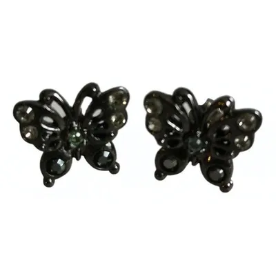 Pre-owned Anna Sui Earrings In Black