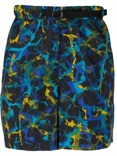 Nike Abstract-print Shorts In Black