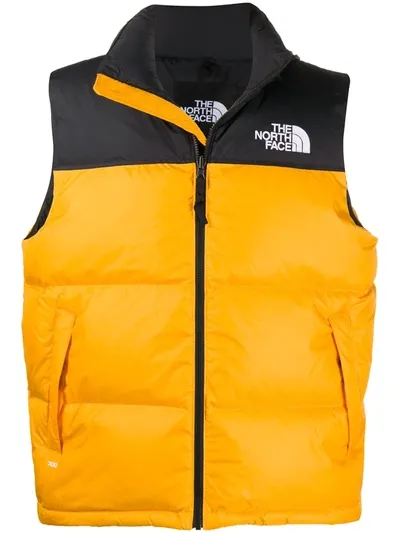 The North Face Sleeveless Puffy Gilet In Orange