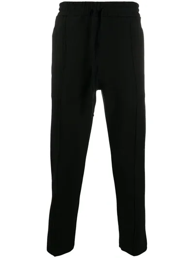 Thom Krom Pleat Detail Cropped Track Pants In Black