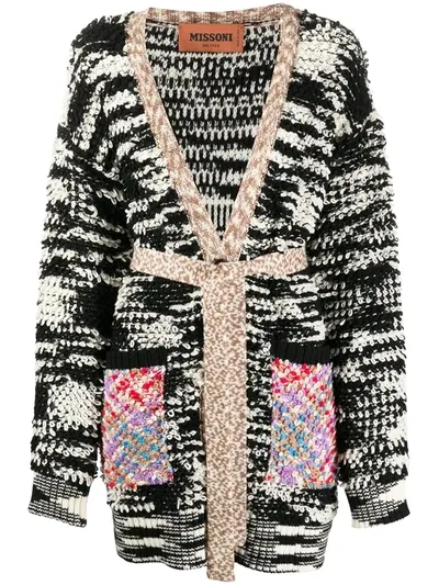 Missoni Graphic Print Cardigan In Black