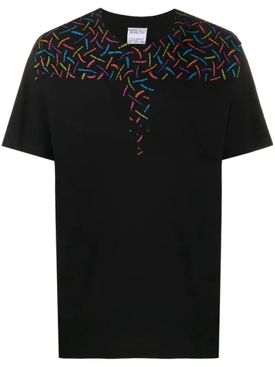 Marcelo Burlon County Of Milan Logo Print Cotton T-shirt In Black