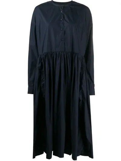 Casey Casey Oversized Shirt Dress In Blue