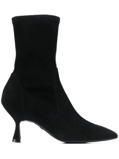 Stuart Weitzman Muna 75mm Ankle Boots In Black