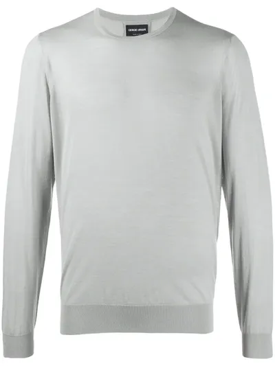 Giorgio Armani Classic Sweateshirt In Grey