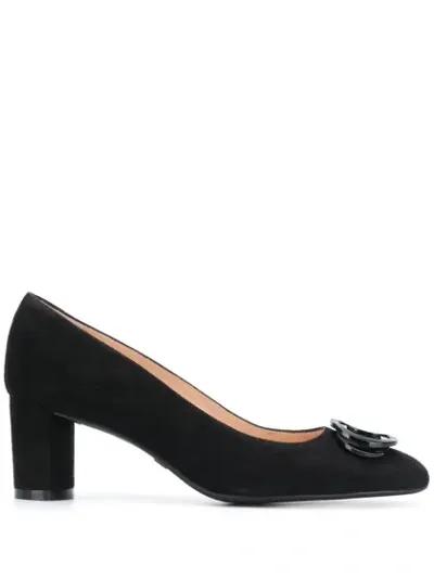 Stuart Weitzman Anicia 60 Mid-heel Pumps In Black