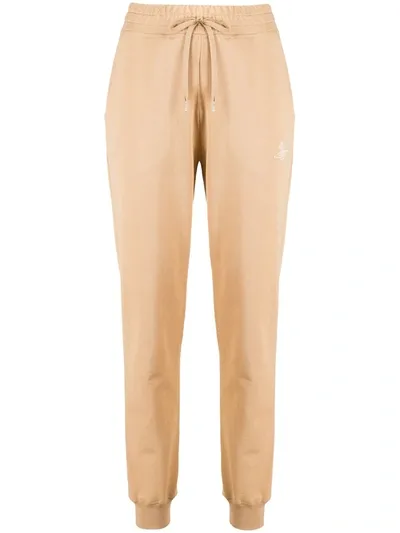 Vivienne Westwood Anglomania Logo Track Trousers In Neutrals