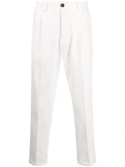 Pt01 Straight Leg Trousers In White