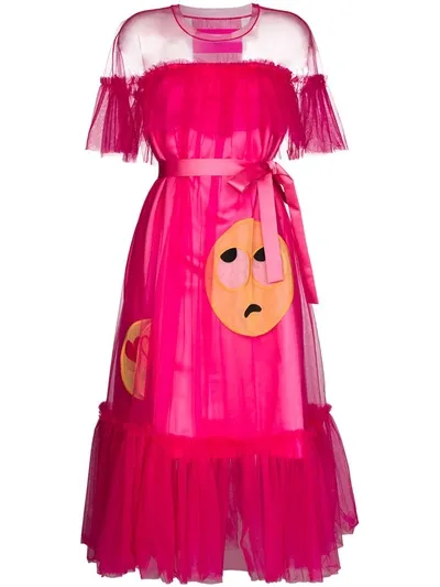 Viktor & Rolf It's Complicated Tulle Dress In Pink