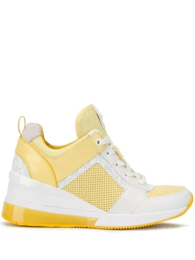 Michael Michael Kors Georgie Extreme High-top Sneakers In Yellow