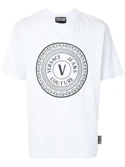 Versace Jeans Couture Logo Circle T-shirt In White