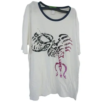 Pre-owned Just Cavalli White Cotton T-shirt