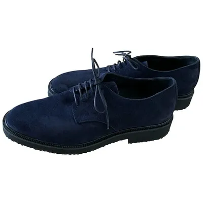 Pre-owned Giuseppe Zanotti Lace Ups In Blue