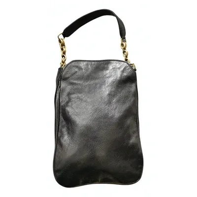 Pre-owned Nina Ricci Leather Handbag In Black