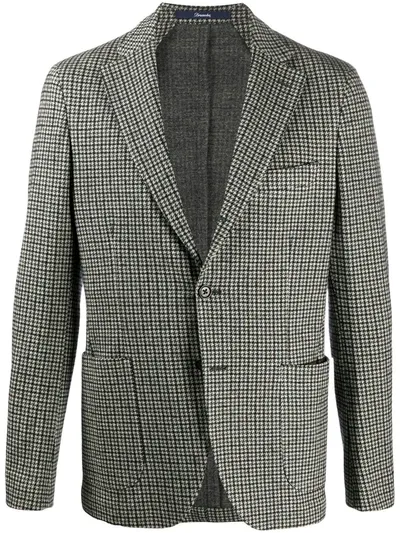 Drumohr Single-breasted Wool Blazer In Green