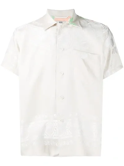 Bode Flower Print Shirt In Neutrals