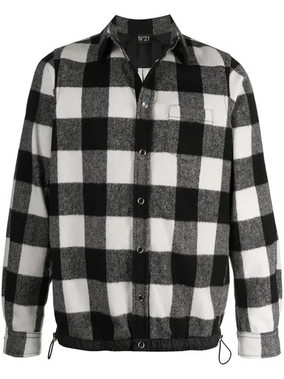 N°21 Check Shirt Jacket In Black