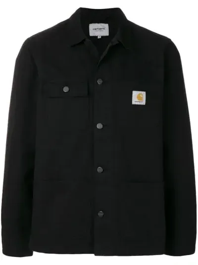 Carhartt Long-sleeved Shirt Jacket In Black