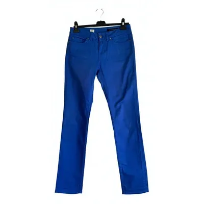 Pre-owned Tommy Hilfiger Straight Jeans In Blue