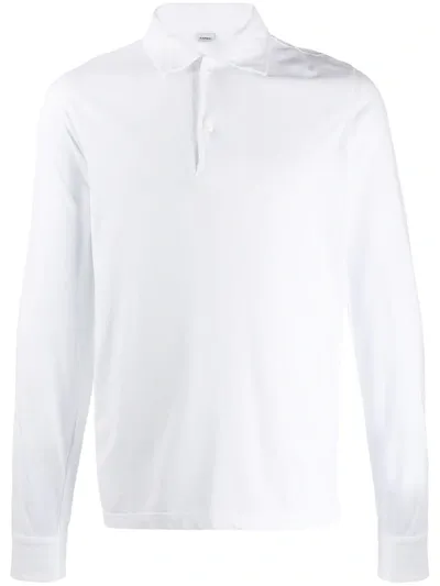 Aspesi Long-sleeve Polo Shirt In White