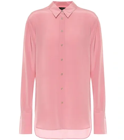 Joseph Joe Silk Crêpe De Chine Shirt In Pink