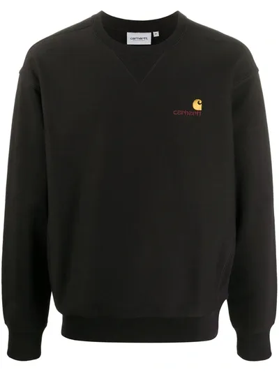 Carhartt Logo Sweatshirt In Black