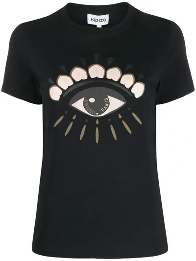 Kenzo Classic Eye Graphic Tee In Black