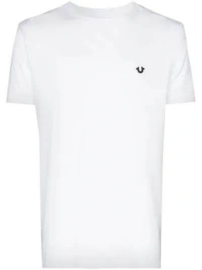 True Religion Logo-print Short-sleeve T-shirt In White