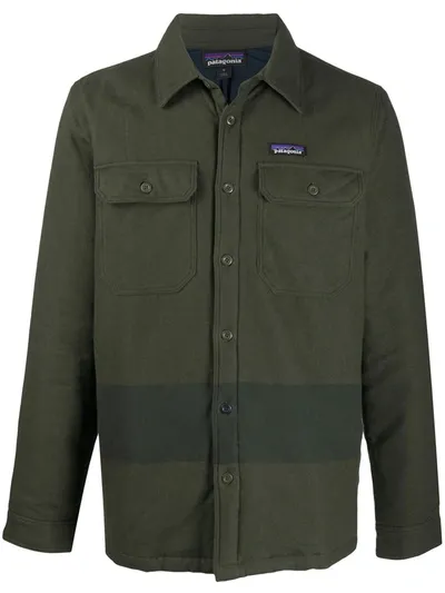 Patagonia Fjord Flannel Jacket In Green