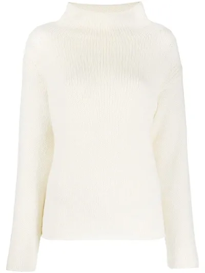 Dondup Funnel-neck Jumper In Neutrals