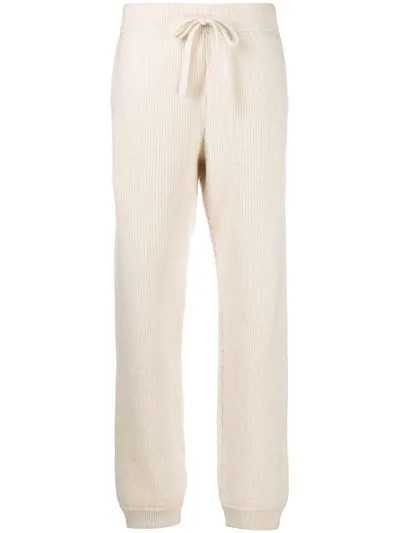 Alanui Cashmere-wool Jogger Pants In White