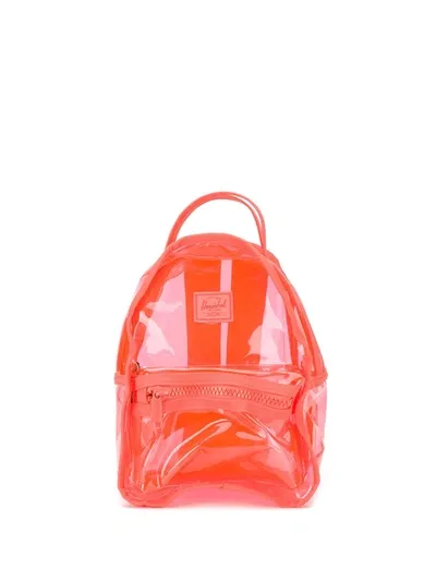 Herschel Supply Co Neon Clear Backpack In Orange