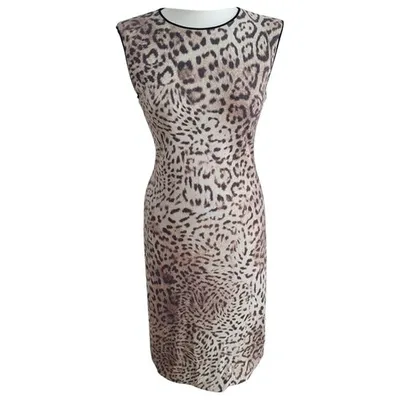 Pre-owned Giambattista Valli Mini Dress In Beige