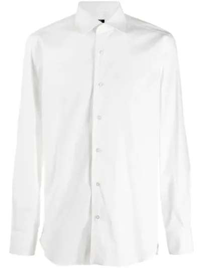 Barba Long-sleeved Shirt In White