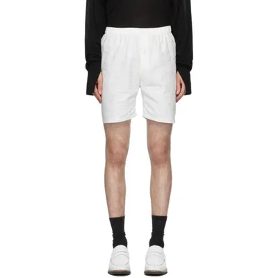 Sulvam Elasticated Cotton Shorts In White